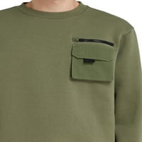 Студио мъжки и големи мъжки военни Полар пуловер суитчър, размери ХС-3ХЛ, Мъжки суитшърти