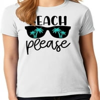 Графика Америка летен плаж моля жените Графичен тениска