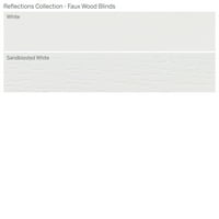 Колекция От Персонализирани Отражения, 2 Безжични Дървени Щори, Бели, 1 4 Ширина 72 Дължина