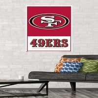 Сан Франциско 49ерс-плакат с лого, 22.375 34