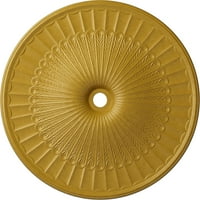 51 од 5 8 ИД 3 8 п Галвестън таван медальон, ръчно рисувани преливащи се цветове злато