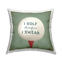 Ступел индустрии голф следователно Кълна Смешно Спортни отпечатани хвърлят възглавница дизайн от Стефани