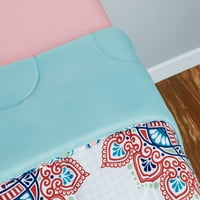 Крепежни елементи розово и зелено Медальонно легло в чанта Утешител комплект с чаршафи, близнак