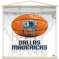 Далас Маверикс-капково Баскетбол стена плакат с магнитна рамка, 22.375 34