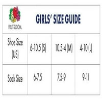 Плод на тъкачен стан Момичета Чорапи 6-пакет, размери с-л