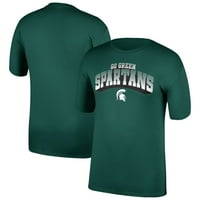 Мъжка зелена Мичиган Стейт Спартанс лого тениска