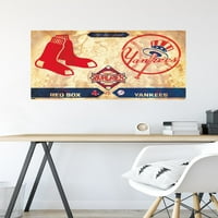 Съперничества-Ню Йорк Янкис срещу Бостън Ред со постер стена, 22.375 34