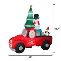 Празнично време ФТ Коледа Санта камион надуваеми
