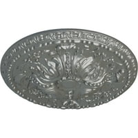 Екена Милуърк 5 8 од 3 4 П Амелия таван медальон, ръчно рисувано Сребро