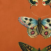 Просто Дейзи 14х Правоъгълник пеперуди Поли вътрешна възглавница, перфектно оранжево Количество 1