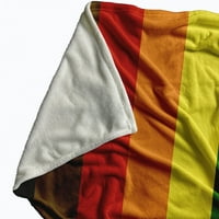 Просто Дейзи Аромантичен Гордост Флаг Хвърлят Одеяло