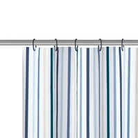 Комплект за душ Мъкна-синя многопластова печатна завеса за душ с многократна употреба за съхранение на мъкна,