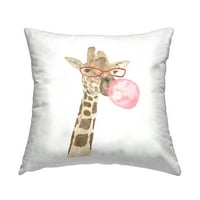 Ступел индустрии забавно жираф дъвка отпечатани хвърлят възглавница дизайн от Люсил