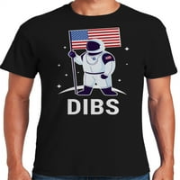 Графика Америка Смешни Дибс 4-ти юли Ден на независимостта Мъжка тениска