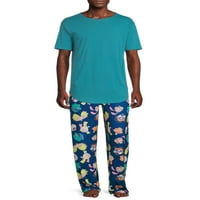Никелодеон, възрастни мъже, 90-те години на Анимационен герой пижама сън панталони, размери с-2ХЛ