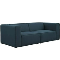 Модуей смесете мека тъкан секционен диван в синьо