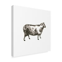 Търговска марка изобразително изкуство 'селскостопански животни икони и' платно изкуство от Сю Шлабах