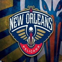 Ню Орлиънс Пеликани-Плакат На Лого, 22.375 34