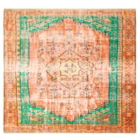 нулум Колина печатни племенни градина плосък килим площ, 6 '7 9', светло оранжево