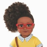 Животът ми като възможен Учител по чужд език кафява коса афроамериканска модна кукла