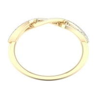 Имперски 1 5кт диамант 10к жълто злато Кубински линк Дамски пръстен