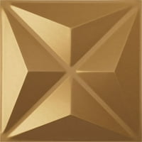 Екена Милуърк 7 8 в 7 8 х Кент Ендуравал декоративен 3д стенен панел, светло златно покритие